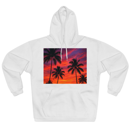 Electric Sunset Vibes - Unisex Pullover Hoodie
