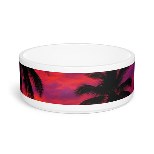Electric Sunset Vibes - Pet Bowl