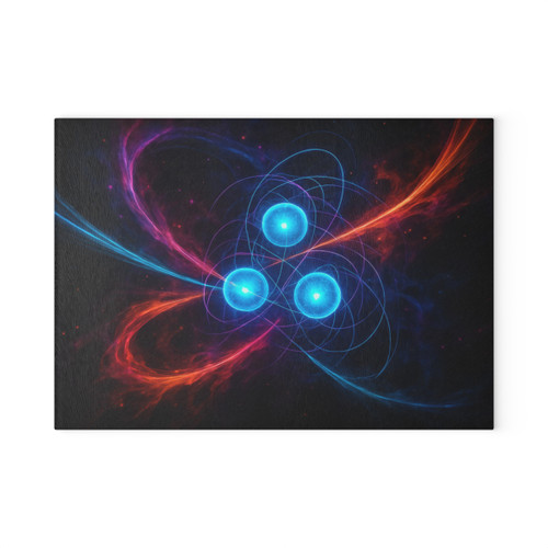 Quantum Pulse - Glass Cutting Board