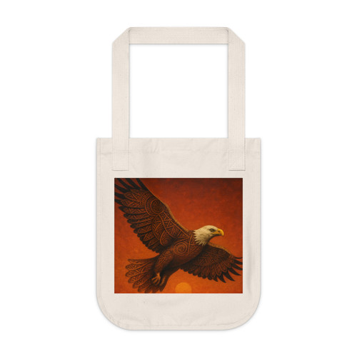 Sacred Eagle Flight - Organic Canvas Tote Bag