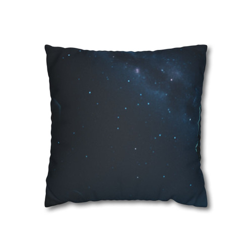 Galactic Guardian Bot - Faux Suede Square Pillowcase