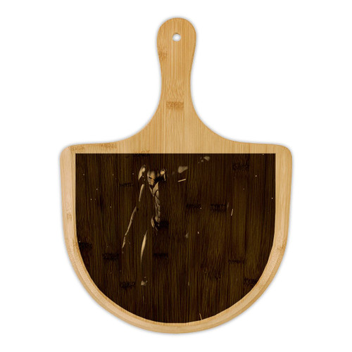 Galactic Guardian Bot - Bamboo Pizza Board (Engraving)