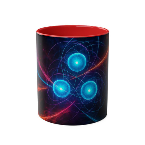 Quantum Pulse - Two-Tone Coffee Mugs, 11oz