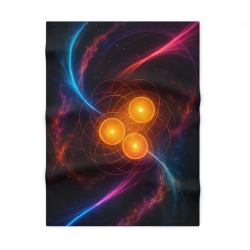 Quantum Pulse - Soft Fleece Baby Blanket