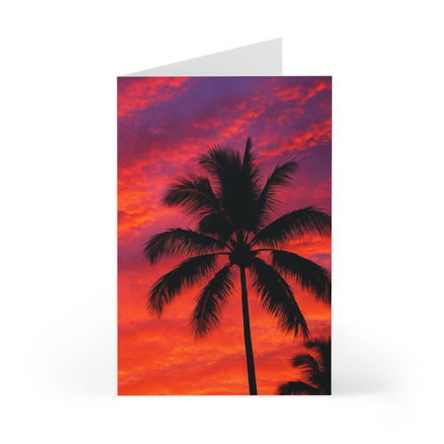Electric Sunset Vibes - Greeting Cards (7 pcs)
