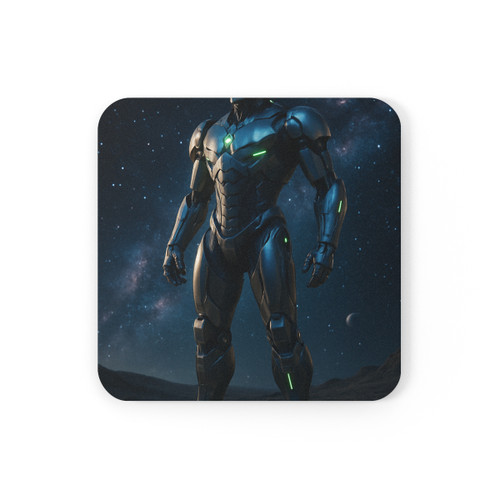 Galactic Guardian Bot - Cork Back Coaster
