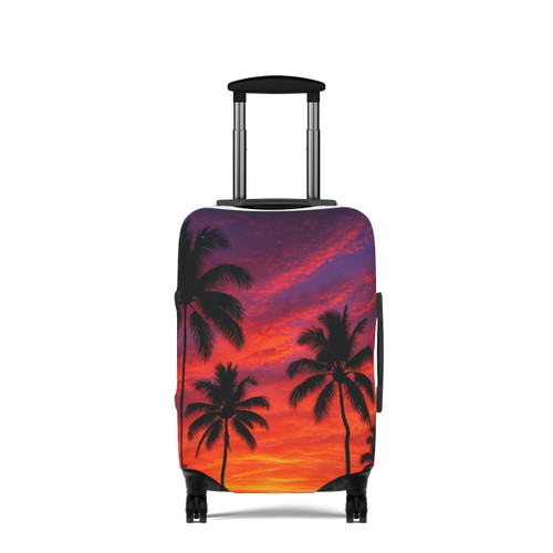 Electric Sunset Vibes - Luggage Cover