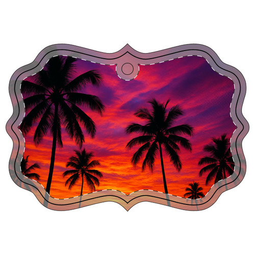 Electric Sunset Vibes - Acrylic Ornament (Multi-depth)