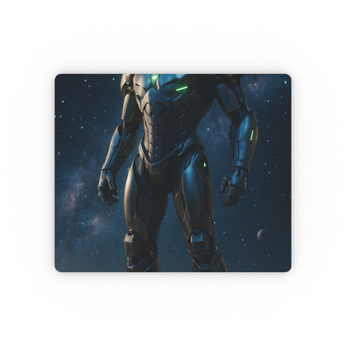 Galactic Guardian Bot - Rectangular Mouse Pad