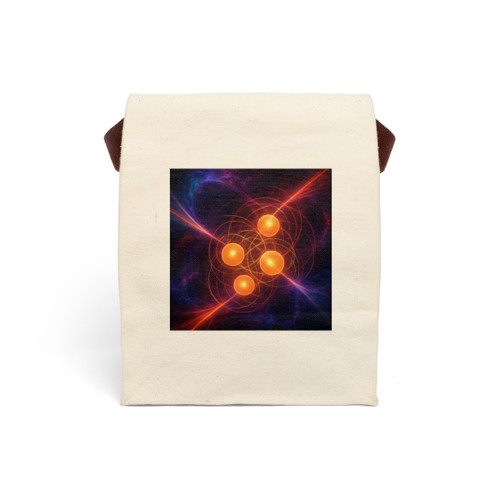 Quantum Pulse - Canvas Lunch Bag With Strap