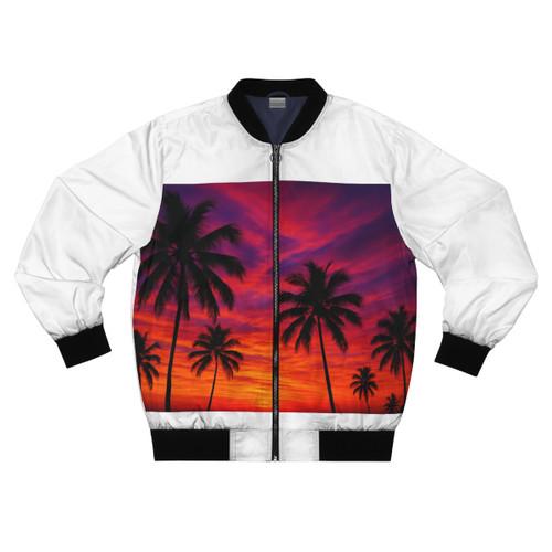 Electric Sunset Vibes - Men's Bomber Jacket (AOP)