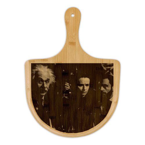 Curiosity in Motion - Bamboo Pizza Board (Engraving)