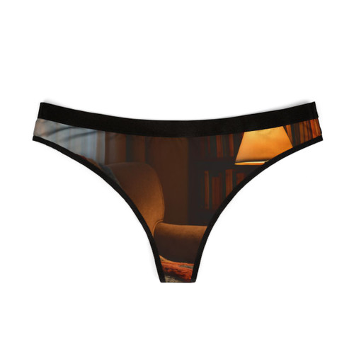 Whimsical Reading Retreat - Women's Thongs (AOP)