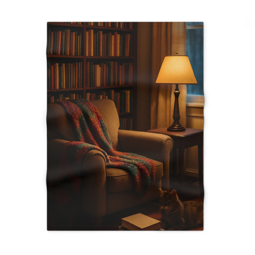 Whimsical Reading Retreat - Soft Fleece Baby Blanket