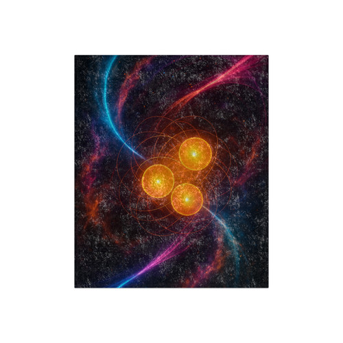 Quantum Pulse - Crushed Velvet Blanket