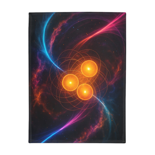 Quantum Pulse - Plush Fleece Blanket