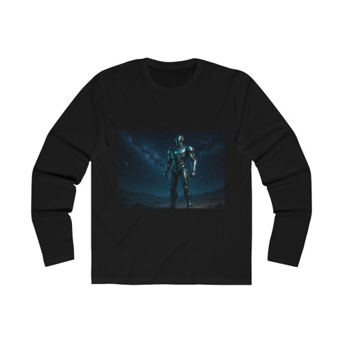 Galactic Guardian Bot - Men's Long Sleeve Crew Tee