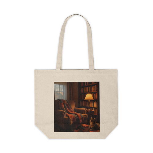 Whimsical Reading Retreat - Canvas Shopping Tote