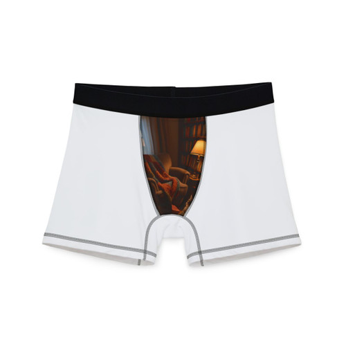 Whimsical Reading Retreat - Men's Boxers (AOP)