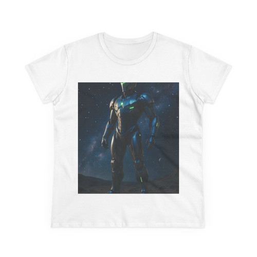 Galactic Guardian Bot - Women's Midweight Cotton Tee