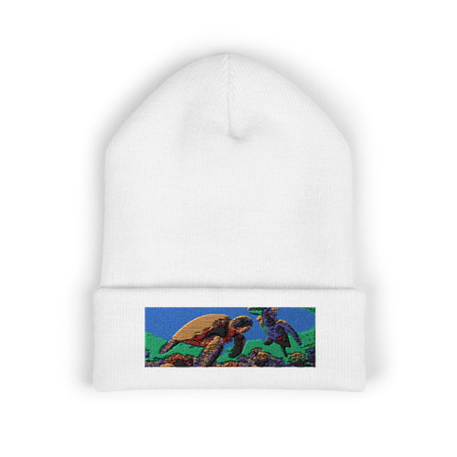 Dancing Sea Turtles - Classic Cuffed Beanie (Embroidery)