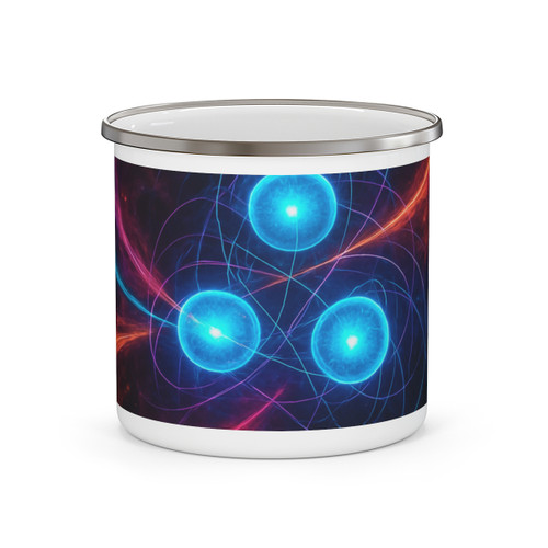 Quantum Pulse - Enamel Camping Mug
