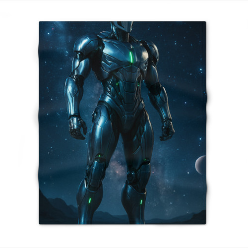 Galactic Guardian Bot - Throw Blanket