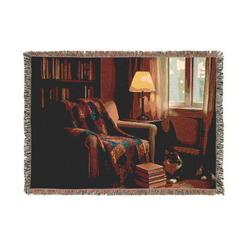 Whimsical Reading Retreat - Woven Blanket