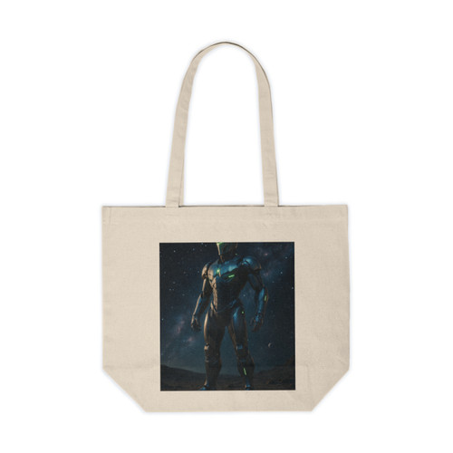 Galactic Guardian Bot - Canvas Shopping Tote