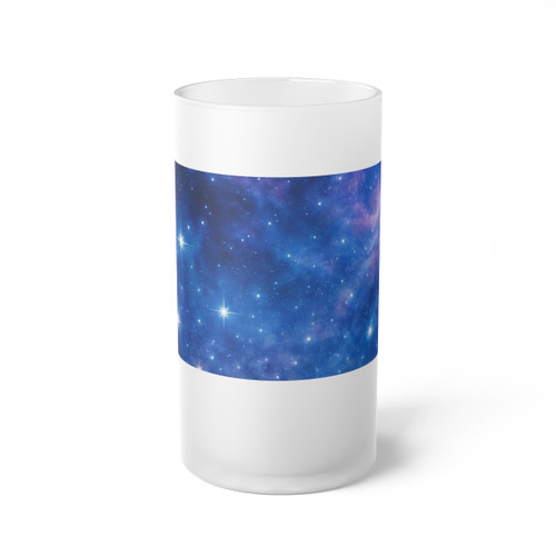 Ethereal Star Garden - Frosted Glass Beer Mug