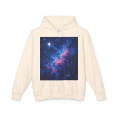 Ethereal Star Garden - Unisex Lightweight Hooded Sweatshirt