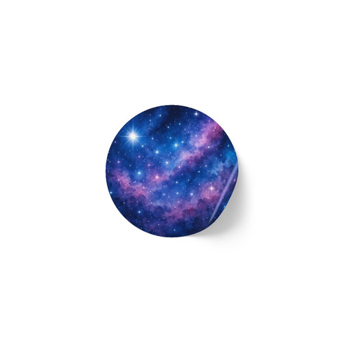 Ethereal Star Garden - Round Sticker Label Rolls