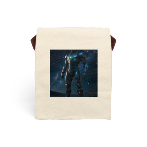Galactic Guardian Bot - Canvas Lunch Bag With Strap