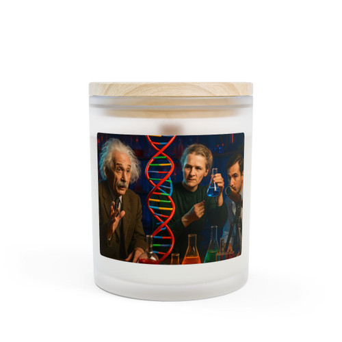 Curiosity in Motion - Frosted Glass Candle, 11oz