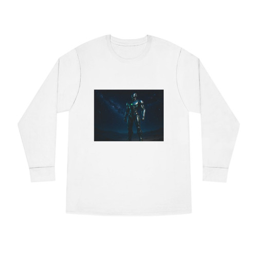 Galactic Guardian Bot - Long Sleeve Crewneck Tee