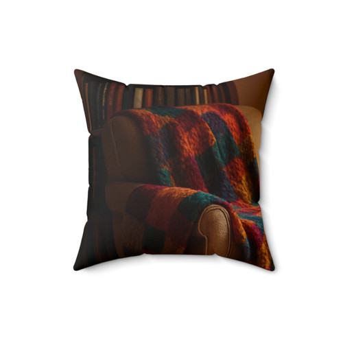 Whimsical Reading Retreat - Spun Polyester Square Pillow