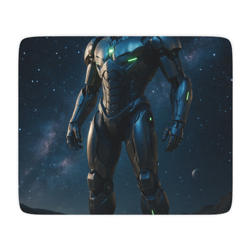 Galactic Guardian Bot - Tan Sherpa Blanket