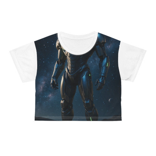 Galactic Guardian Bot - Crop Tee (AOP)