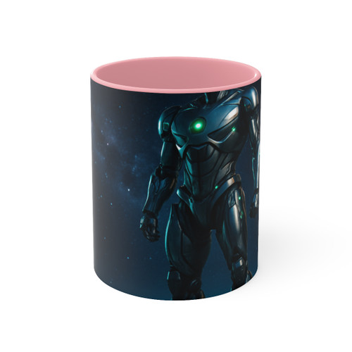 Galactic Guardian Bot - Accent Mugs