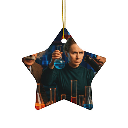 Curiosity in Motion - Ceramic Ornament, 4 Shapes