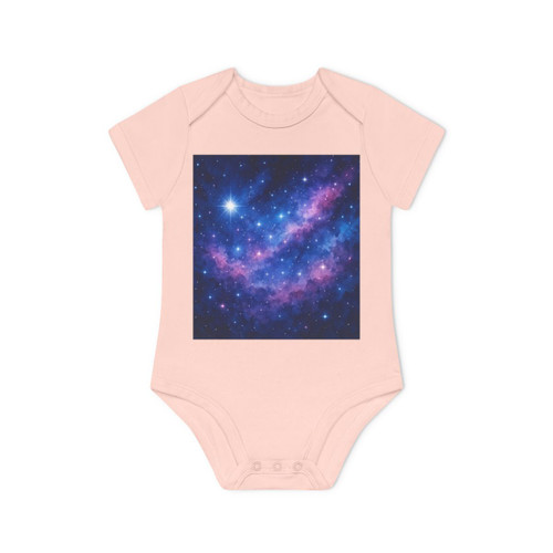 Ethereal Star Garden - Baby Organic Short Sleeve Bodysuit