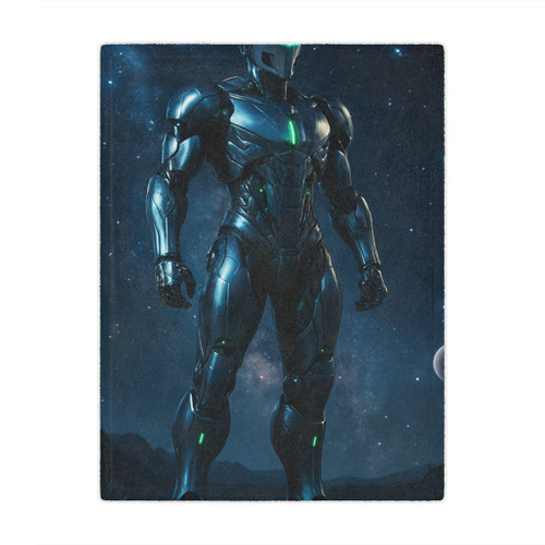 Galactic Guardian Bot - Minky Blanket