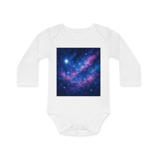 Ethereal Star Garden - Baby Long-Sleeve Organic Bodysuit