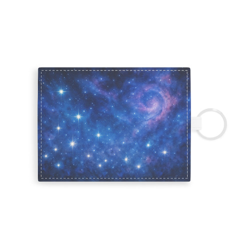 Ethereal Star Garden - Saffiano Leather Card Holder