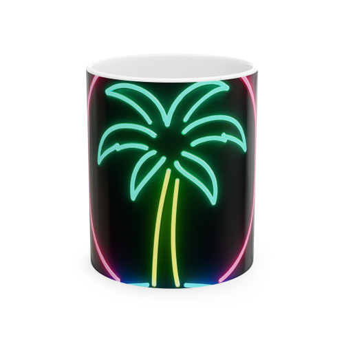 Neon Paradise - Ceramic Mug, (11oz, 15oz)