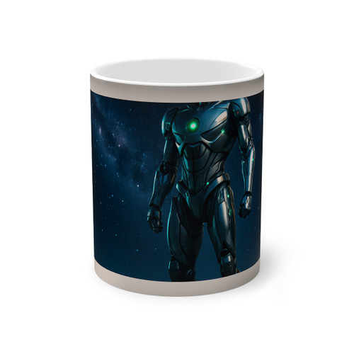 Galactic Guardian Bot - Color-Changing Mug, 11oz