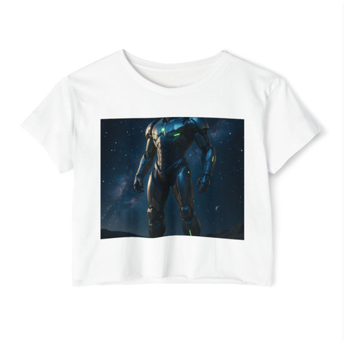 Galactic Guardian Bot - Women's Festival Crop Top