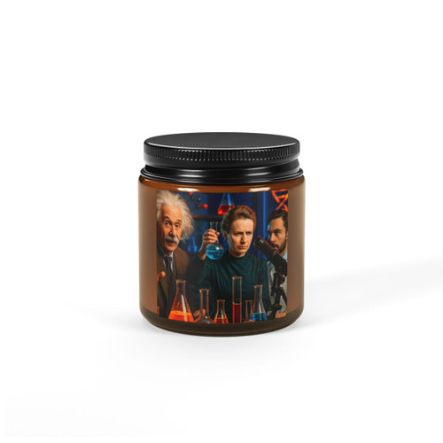 Curiosity in Motion - Scented Soy Candle (Multi-Size, Amber Jar)