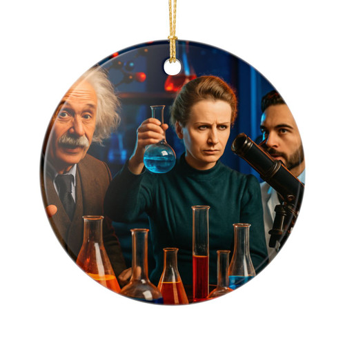 Curiosity in Motion - Ceramic Ornaments (2-Side Print)