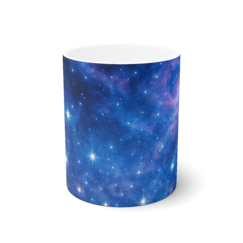 Ethereal Star Garden - White Ceramic Mug, 11oz and 15oz